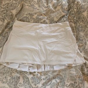 Lululemon pace rival skirt white sz 8